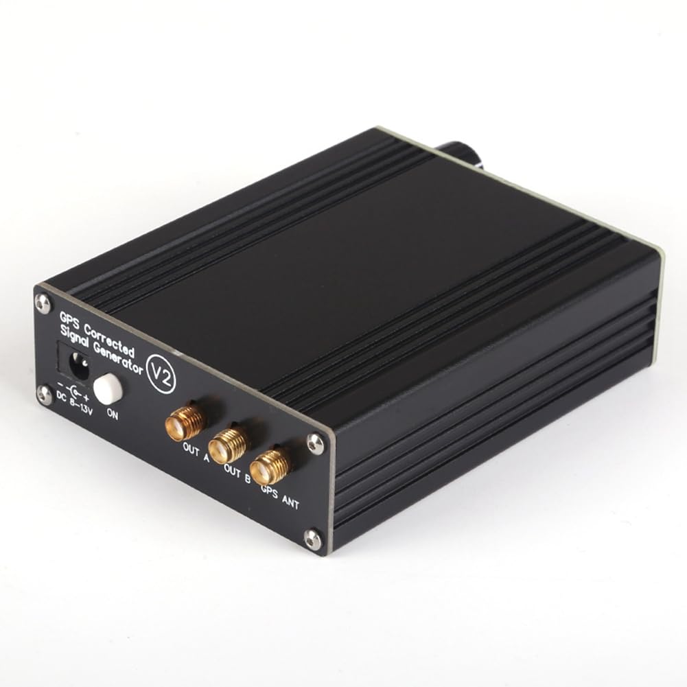 GPSCSG V2 GPS-Korrigierter Signalgenerator GPS-Disziplinierter Oszillator 10KHz-220MHz 2-Kanal Einstellbar EU-Stecker