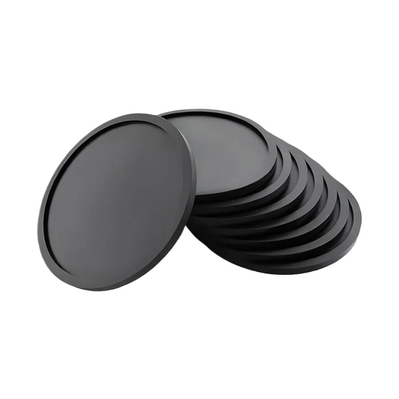 Sous-verres en silicone pour apéritif et café | 8 tapis de table ronds pour intérieur et jardin