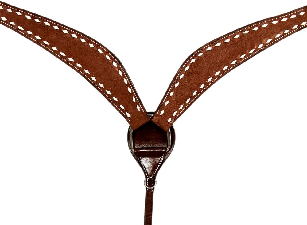 HILASON Western Horse Genuine Leather Breast Collar with