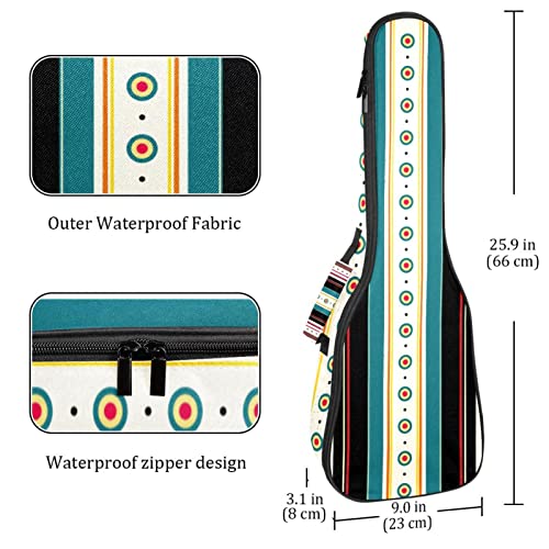 Sac de transport pour ukulélé ténor matelassé et imperméable