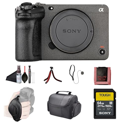 Sony FX30 Cinema Line Camera with XLR Handle Unit (ILME-FX30) – 26MP APS-C Sensor | 4K Super 35 Recording | 64GB SF-G Tough Card, Bag, Flex Tripod, Hand Strap, Card Wallet, Cap Keeper, Cleaning Kit