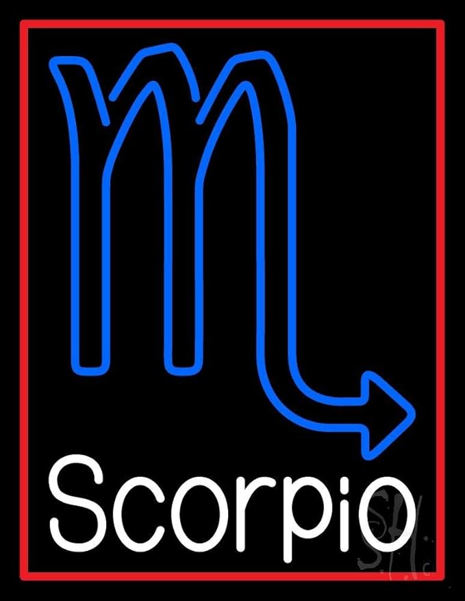 White Scorpio Zodiac LED Neon Sign 19