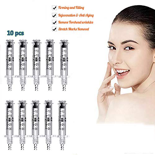 Preisvergleich Produktbild Clicke 10 STÜCKE Ampullenkopf Ersatz Hyaluron Pen Zubehör,Nicht Invasive Faltenentfernung Spritze Injection Zerstäuber Tool
