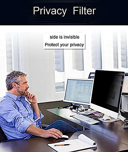 Image of 15.6 inch - Privacy Guard Filter Screen, Avoids Visual Hacking, Anti-Scratch, Anti-Glare, UV & IR Rejection and Anti Blue Light for Eyes Protection. (16:9 Aspect Ratio) 375 * 194mm Size.