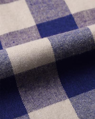 Image of Alimens & Gentle Men's Button Down Regular Fit Long Sleeve Plaid Flannel Casual Shirts
