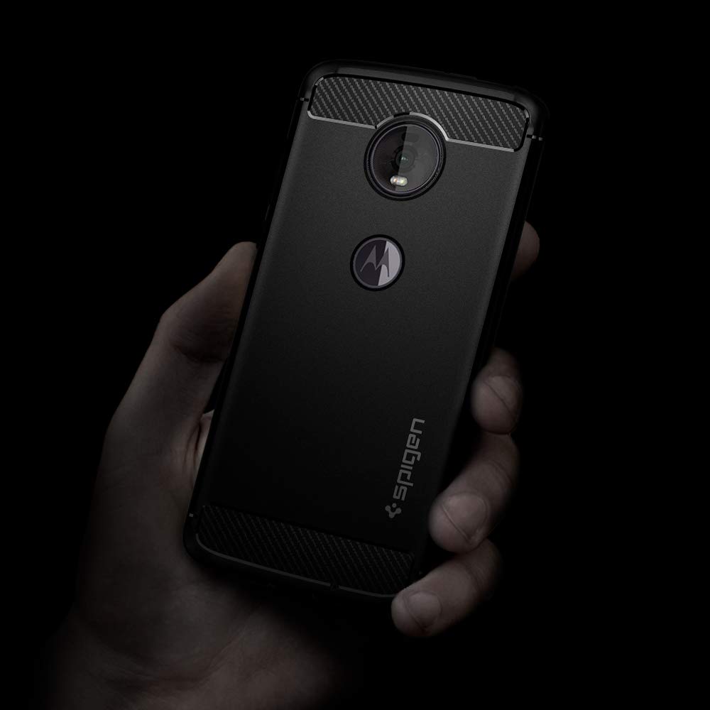 Spigen Rugged Armor Designed for Moto Z4 (2019), Matte Black - Image 2