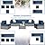 Shintenchi 7 Pieces Outdoor Patio Furniture Sets, Patio Sectional Sofa Couch, Gray PE Wicker Furniture Modular Patio Conversation Sets Patio Sofa with Washable Cushions, Aegean Blue