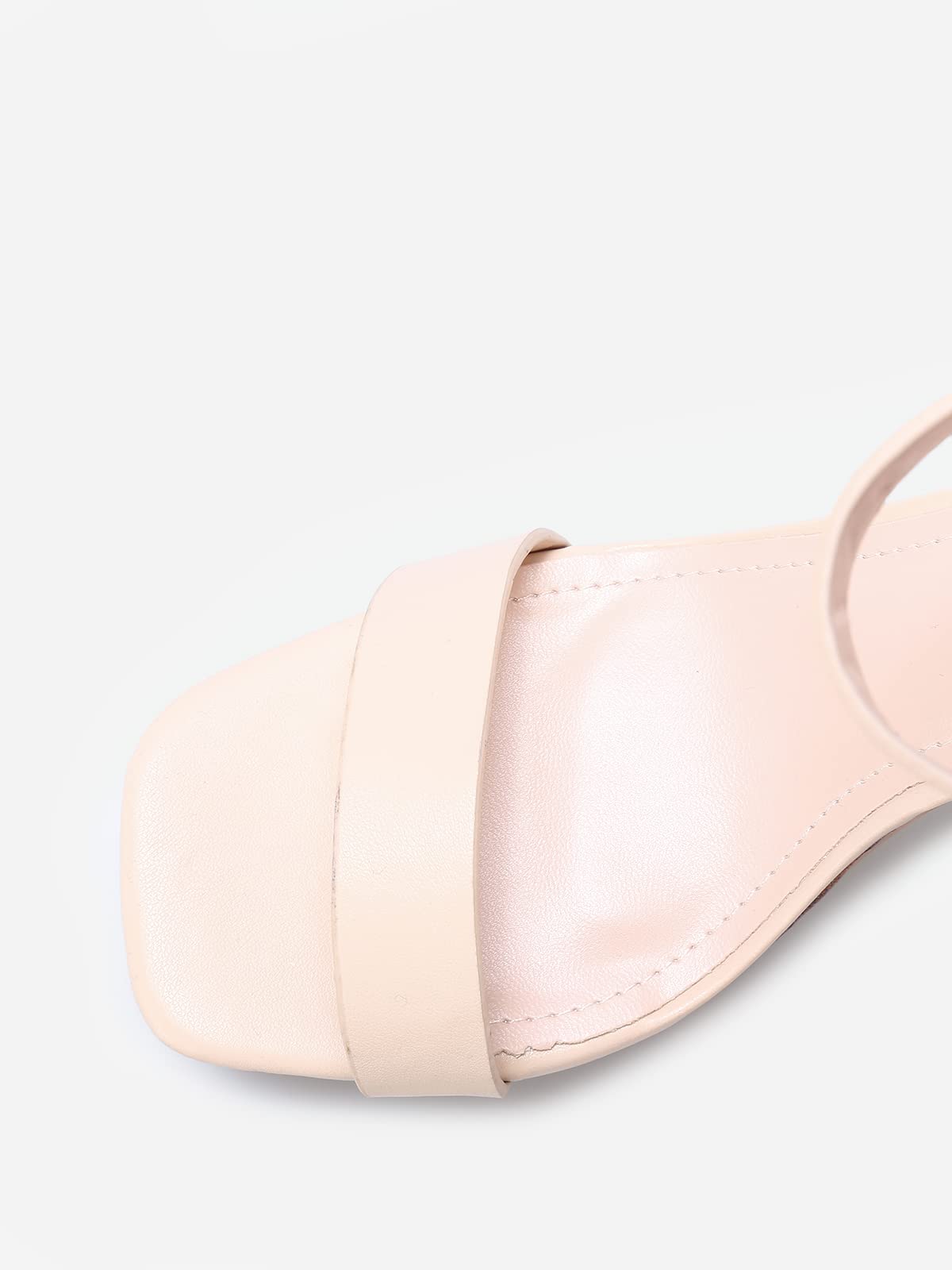 La Modeuse - Sandali con piattaforma effetto legno