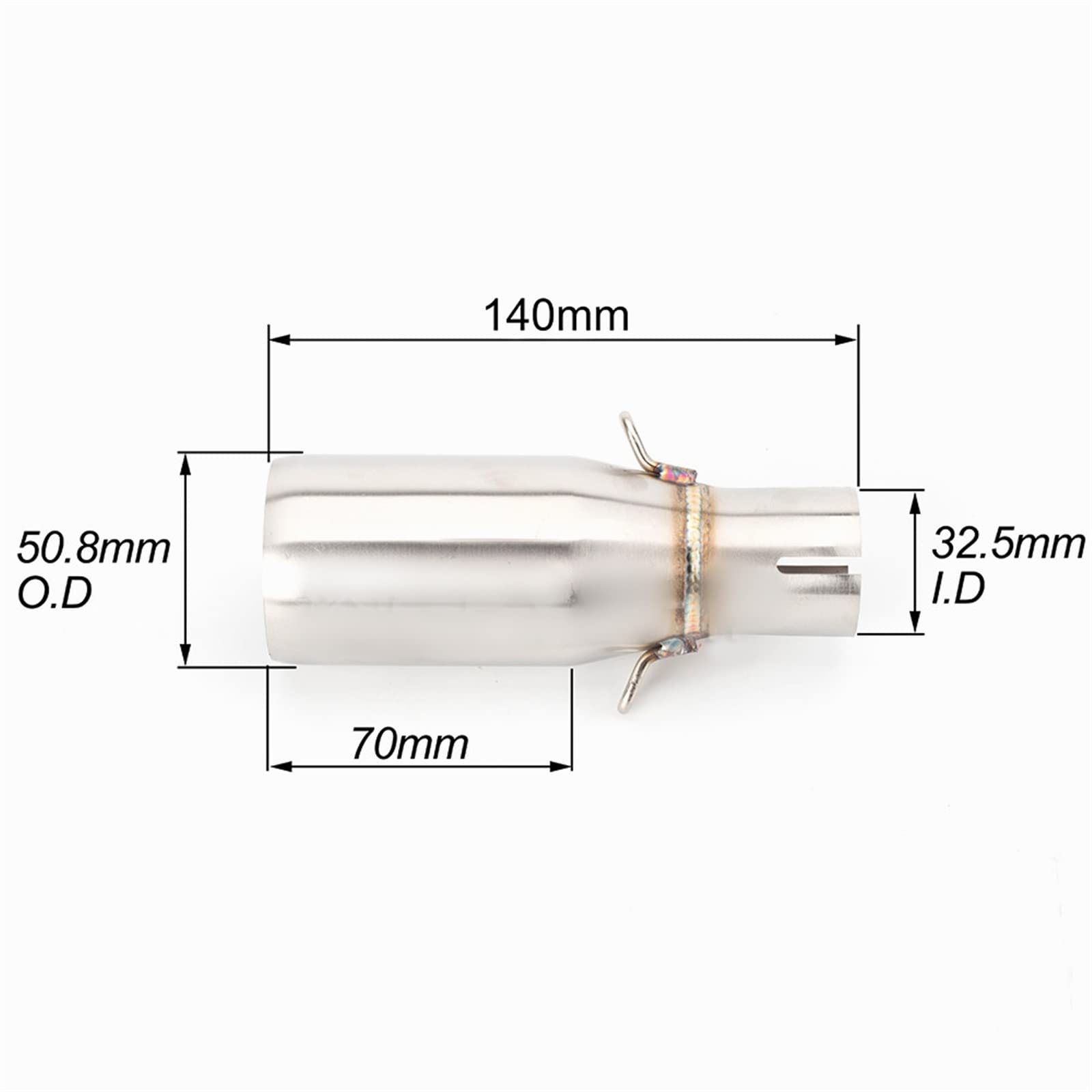 Escape Slip-on Silenziatore Di Scarico Per Moto Tubo Collegamento Centrale Per Piaggio MP3 HYBRID 300 / LT 2008-2014 CARNABY CRUISER 2009 2010 2011 2012 2013