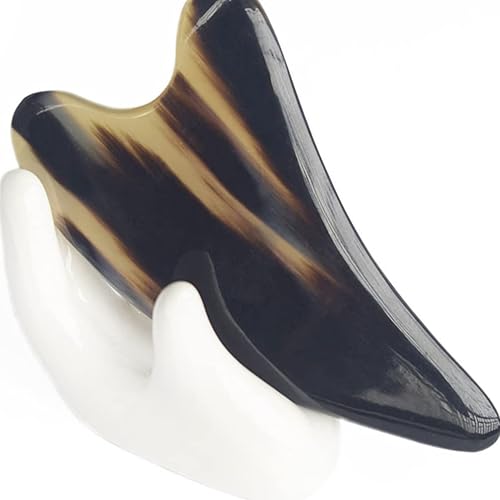 Miniatura 4 de EXCEART Masajeadores de ojos, placa de raspado, herramienta de masaje para raspar, 1 unidad (negro floral de 4.3 in de grosor) multiherramientas