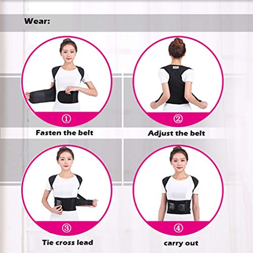 Correcteur de posture et ceinture réglable à double ajustement en X