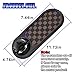 UHANBUT Multifunction Car Anti-Slip Mat, Rotatable Vehicle Phone Holder with Temporary Parking Number, Universal Auto Dashboard Organizer Pad Accessory for Phones, Sunglasses, Keys (Brown/Black)