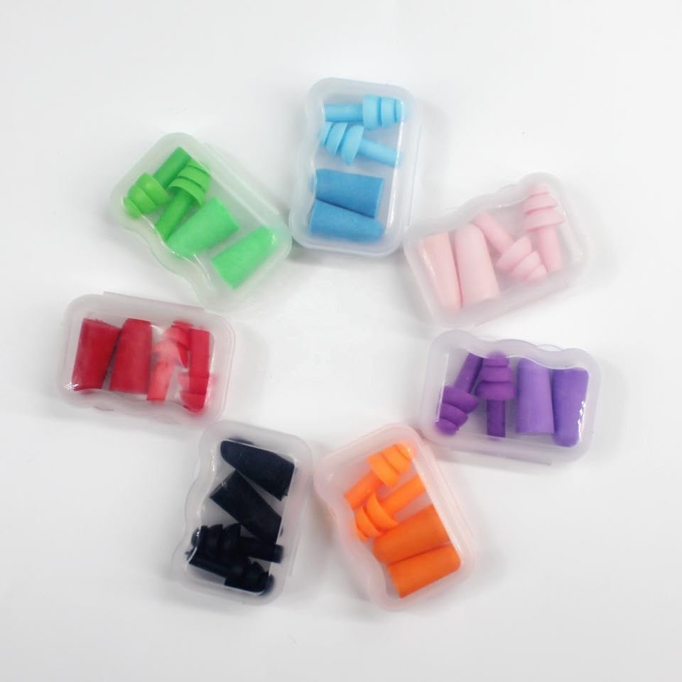 Silicone Ear Plugs 2 Pair Reusable Waterproof Noise Reduction Earplugs for Sleeping, Swimming, Snoring, Shooting Range, Motorcycles, Work, Sound Blocking Earplugs for Adults & Kids (Black)-image-15