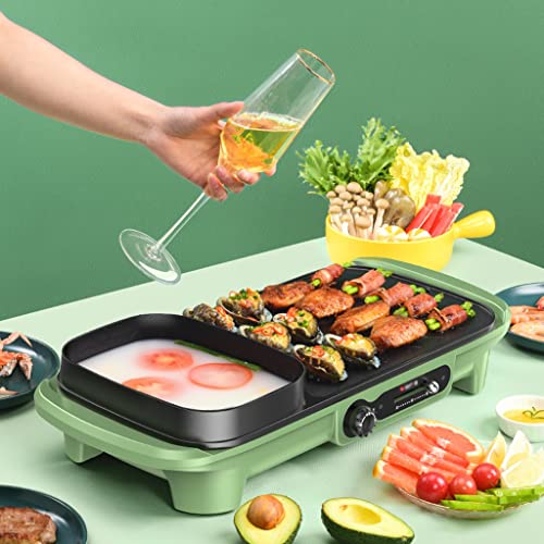 Olla eléctrica YYDS 3L para Shabu Shabu verde miniatura 6