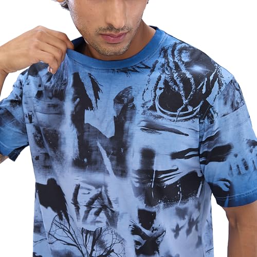 Image of Spykar Men's Slim Fit Henley Neck Full Sleeve Solid Casual T-Shirt