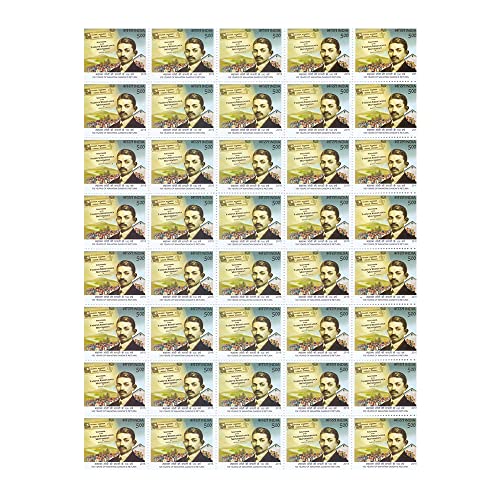 Image of 100 Years of Mahatma Gandhi's Return Full Stamp Sheet of 5Rs - 2015 by Mintage World