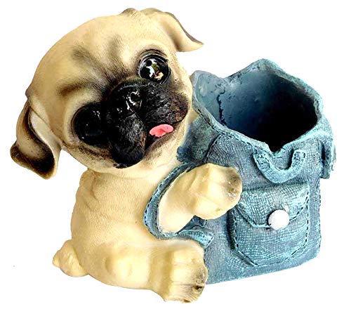 TIED RIBBONS Cute Dog Decorative Pen Stand for Gift Office Desk Kids Study Table (11 cm X 9 cm X 11 cm, Multicolor) TIED RIBBONS Cute Dog Decorative Pen Stand for Gift Office Desk Kids Study Table (11 cm X 9 cm X 11 cm, Multicolor)