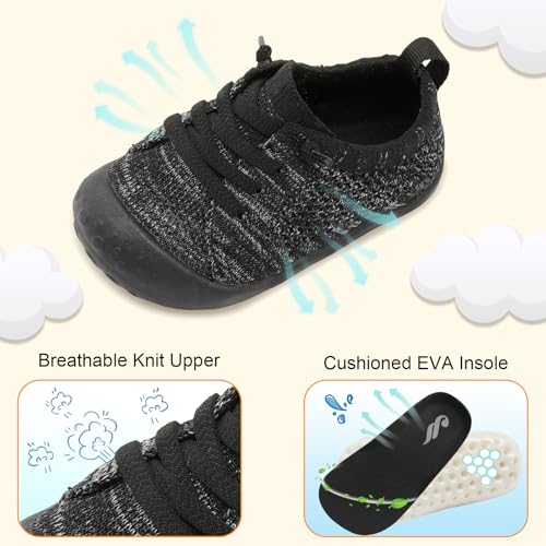 Image of JIASUQI Baby Shoes for Toddler Boys Girls Sneakers Slip on Walking Shoes for Babies