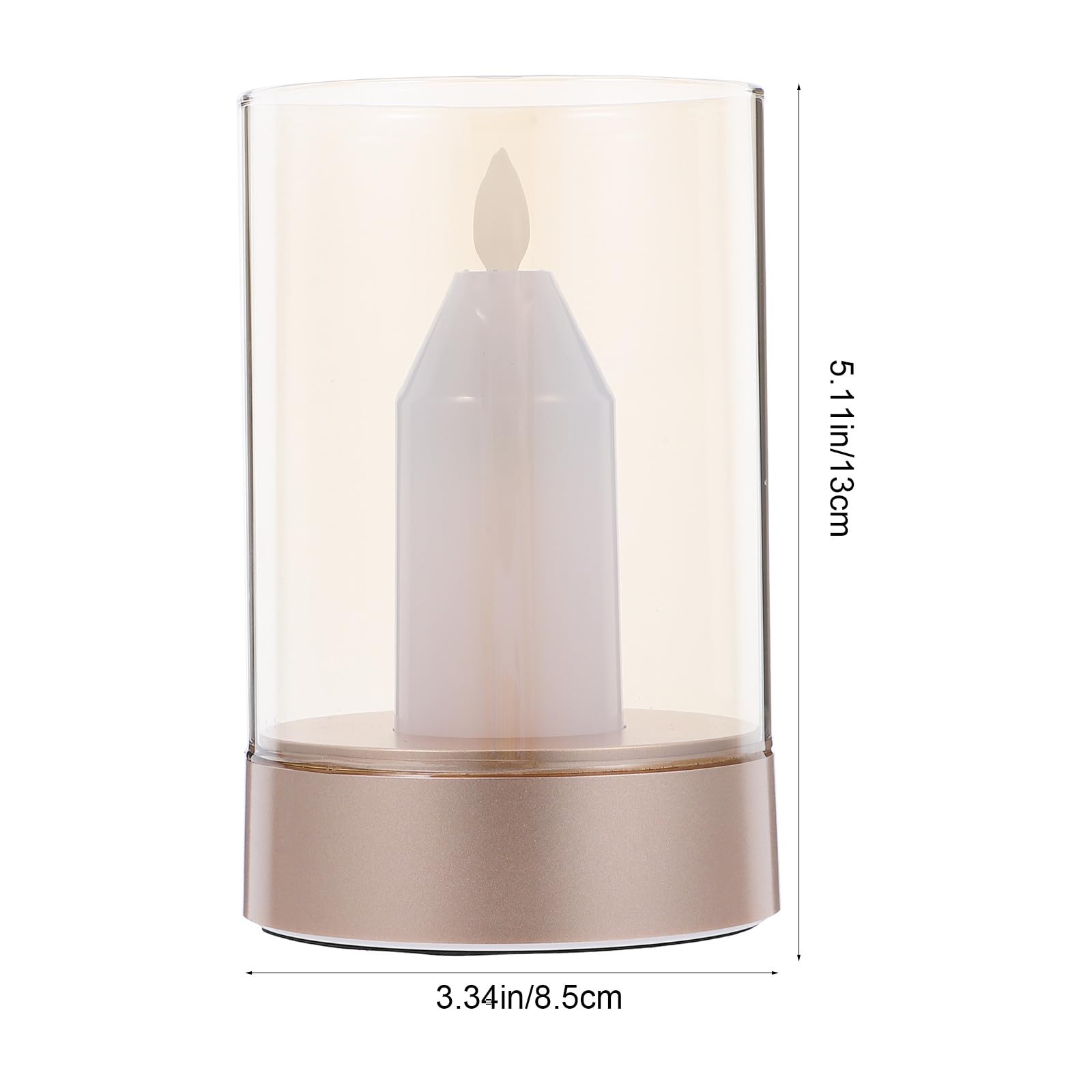 Gadpiparty Lampada da Notturna LED Simulazione Candela Oscillante Lampada da Scrivania Sicura Fiamma con Luce e Tocco Decorazione Atmosfera per Camera e Festa