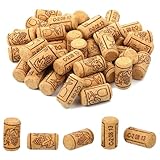 200 Pcs Straight Wine Corks, #8 Natural Corks For Crafts, 7/8" x 1 3/4" Soft Wood Cork Stoppers, Wine Bottle Stoppers Leakproof Bottle Cork For Making Art Projects