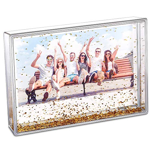 Kingho Glitter Picture Frame Cute Liquid Acrylic Photo Frames For Family Friends Couples Gifts, Mount For 4X6 Inch (10X15 Cm) Picture #TOP1