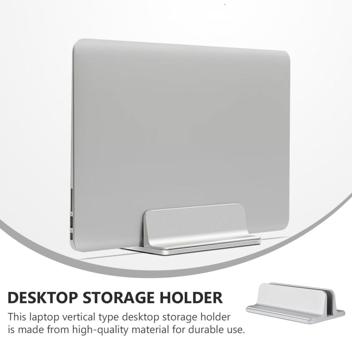 CALLARON Supporto Verticale per Laptop in Lega di Alluminio, Base per Laptop da Scrivania Leggera e Resistente, Dock Verticale per Tablet Stabile e Portatile, Accessorio per Computer