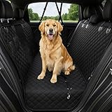 fidozen Large SUV, Pickup Truck & Full-Size Dog seat Cover for Backseat– Waterproof, Hammock Pet Seat Protector；Heavy-Duty Hammock Style with Seat Belt，