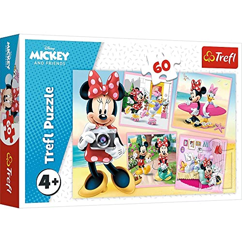 Trefl Disney Minnie Maus Puzzle 60 Teile entzückende Minnie für Kinder ab 4 Jahren