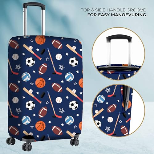 Image of Nasher Miles Polyester Protective Luggage Cover Set of 2 (Medium-Large) - Sports