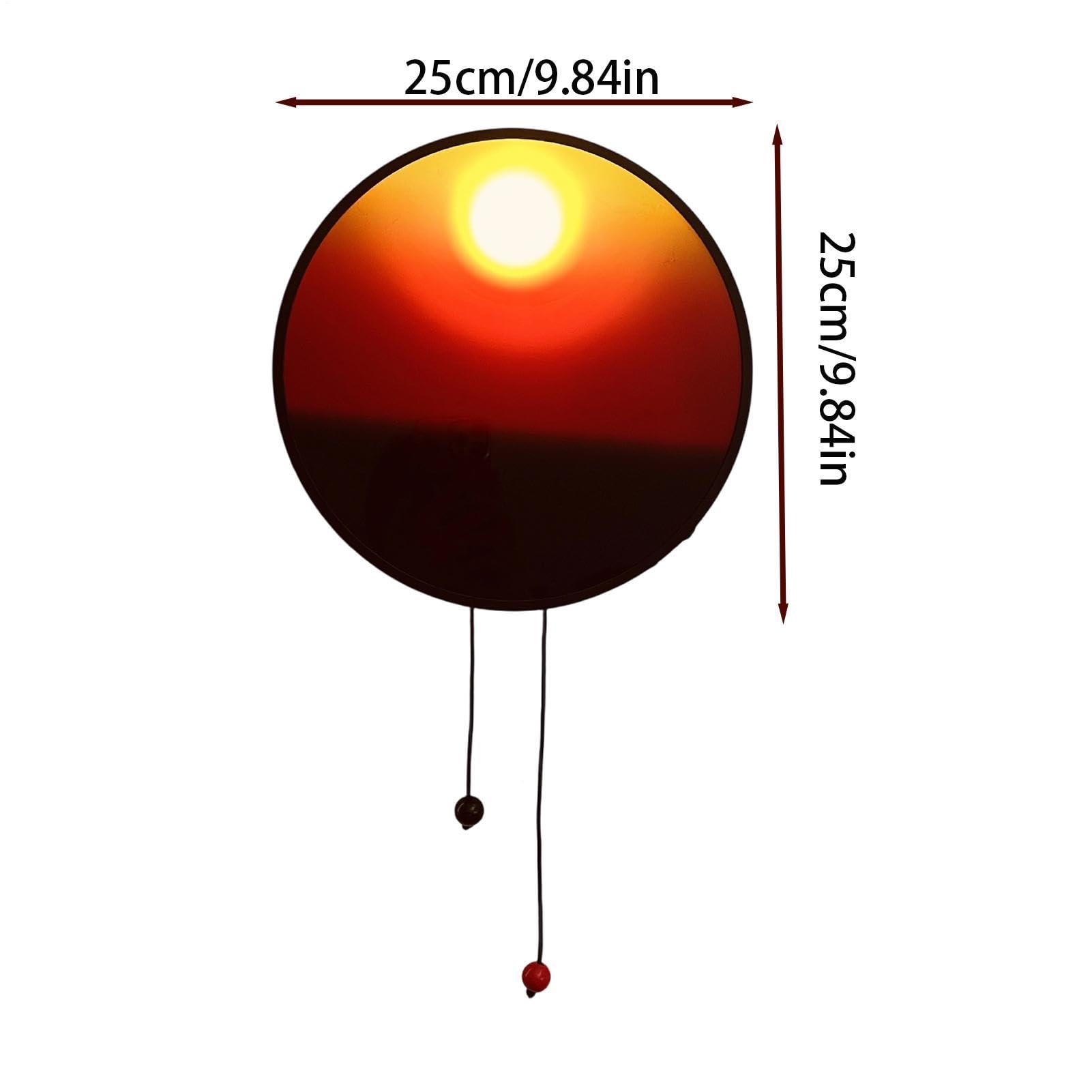 Generico Lampada da Parete Atmosfera Serale Creativa con Cordoncino Manuale - Luce Decorativa con Regolazione Luminosità per Stanza da Notte, Soggiorno, Studio e Casa