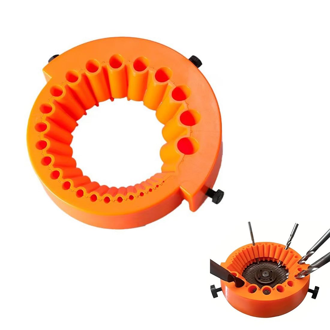 Afilador de Brocas para Adultos, Afilador Universal con Compatibilidad Multi-Tamaño, Herramienta Robusta para Afilar Brocas Metálicas (3/32" a 1/2"), Ideal para Manitas y Profesionales, Sin Broca