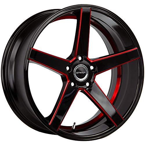 Strada Perfetto custom wheel with red accents