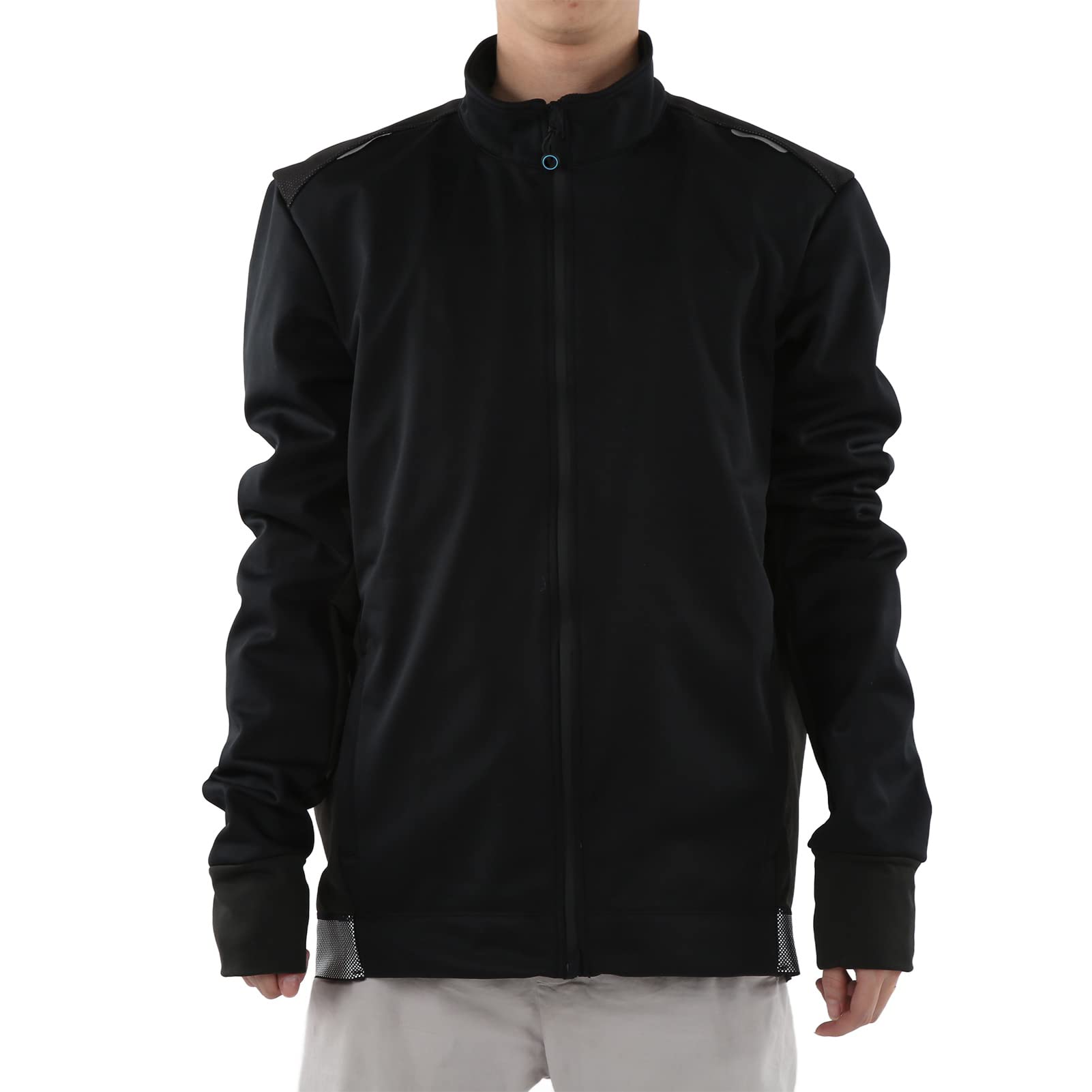Chaqueta de Ciclismo Impermeable Reflectante a Prueba de Viento Cómoda Manga Larga para Deportes Al Aire Negro 1 X Ropa de Ciclismo (SG)