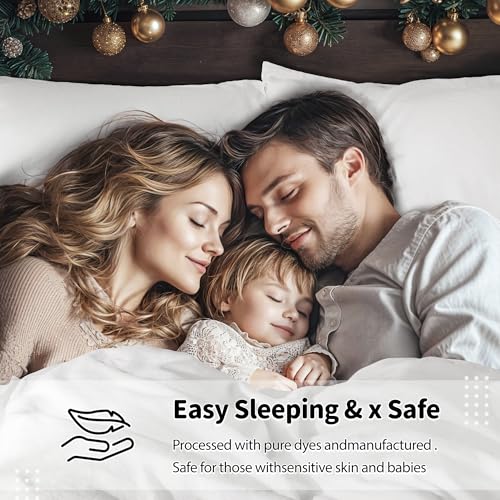 Image of 100% Pure Linen Sheet Set Breathable Natural Linen Sheets 4pcs Fitted Sheet Up to 16 inch Moisture-Wicking Bright White