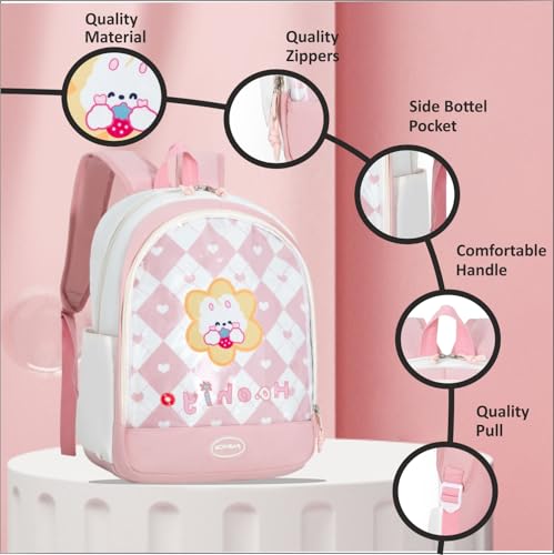 Image of Tinytot 15 inch Cute Backpack for Kids Girls Boys Toddler Backpack Preschool Nursery Play School Travel Bag for 5 to 8 Year Child - Mini Size