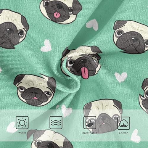 Little Girl Underwear Toddler Panties Kids Undies Pug Dog Soft Cotton Briefs 2T-8Y3