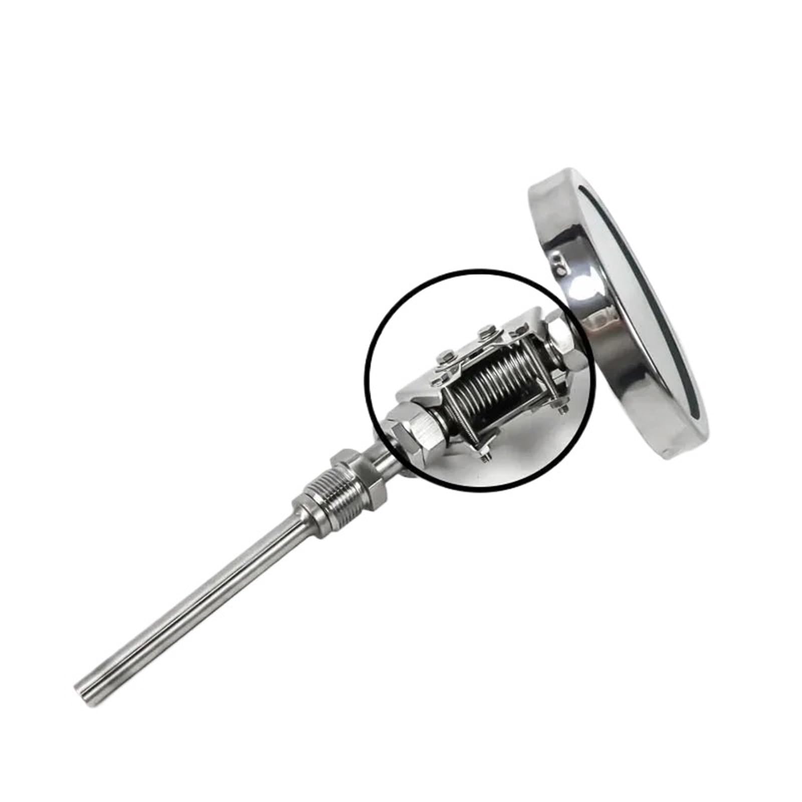 Termómetro bimetálico Wss411/401 de acero inoxidable radial axial universal puntero industrial termómetro tubo