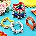Boao 21 Pcs Tambourine Musical Instrument for Adults Plastic Percussion Tambourine 4 Bells ABS Musical Rhythm Instrument Hand Held Percussion Drum for Party Performance(Mixed Color)