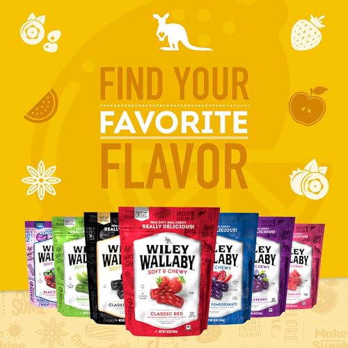 Wiley Wallaby Lemonade Licorice Candy, Soft & Chewy, 7.05oz, 1Pk | Australian-Style with Sweet Citrus Flavor and Mild Tang, Plant-Based, Perfect for Everyday Snacking - image 7