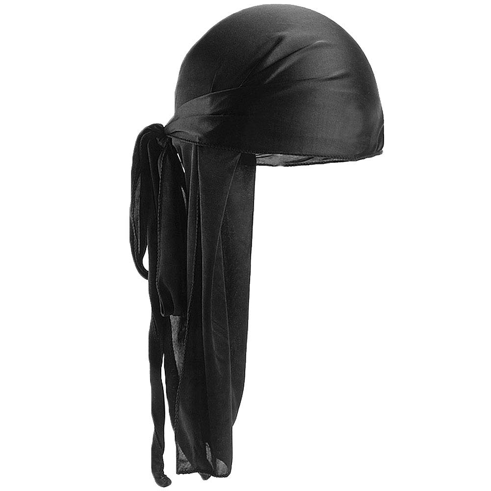 Unisexe Soie Durag Paillettes Pirate Chapeau Pour Hommes Chimio