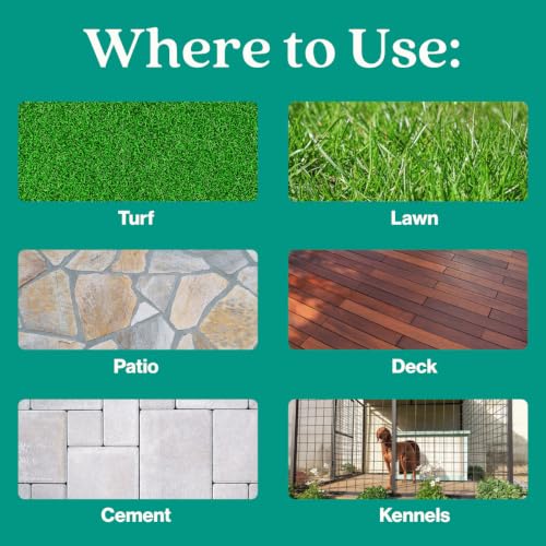 Image of Eco Strong Outdoor Odor Eliminator | Outside Dog Urine Enzyme Cleaner - Powerful Pet, Cat, Animal Scent Deodorizer | Professional Strength for Yard, Turf, Kennels, Patios, Decks (Gallon with Sprayer)
