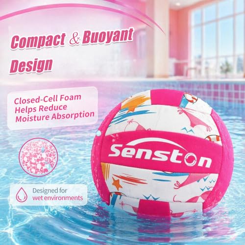Image of Senston Lightweight Water Pool Volleyball Size 5 for Pool Games,for Beach Volleyball Indoor Outdoor