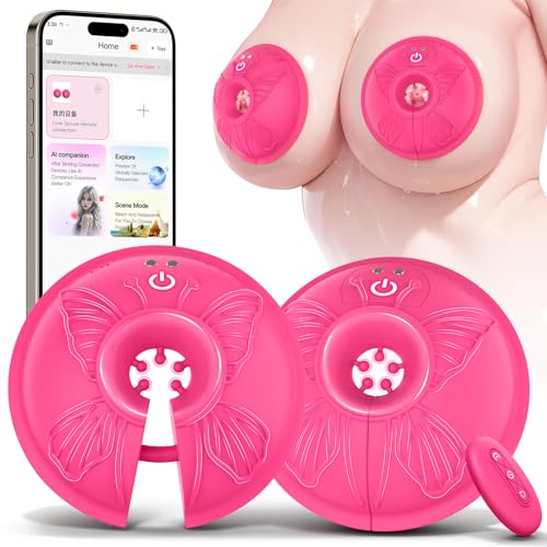 Nipple Clamps Vibrator Adult Toys - Sex Toys for Women Wearable Vibrator