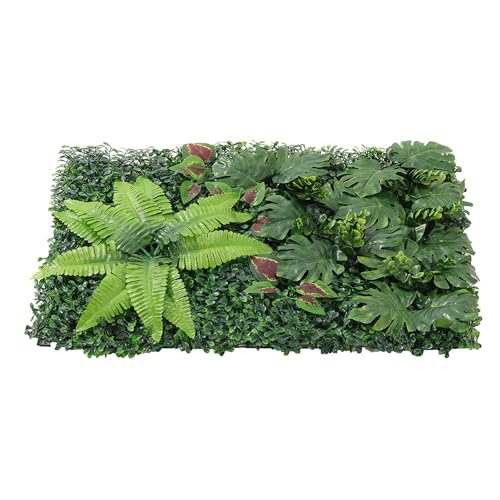 Treillis de feuilles et de fleurs artificielles de qualité supérieure pour mur de cour - 2