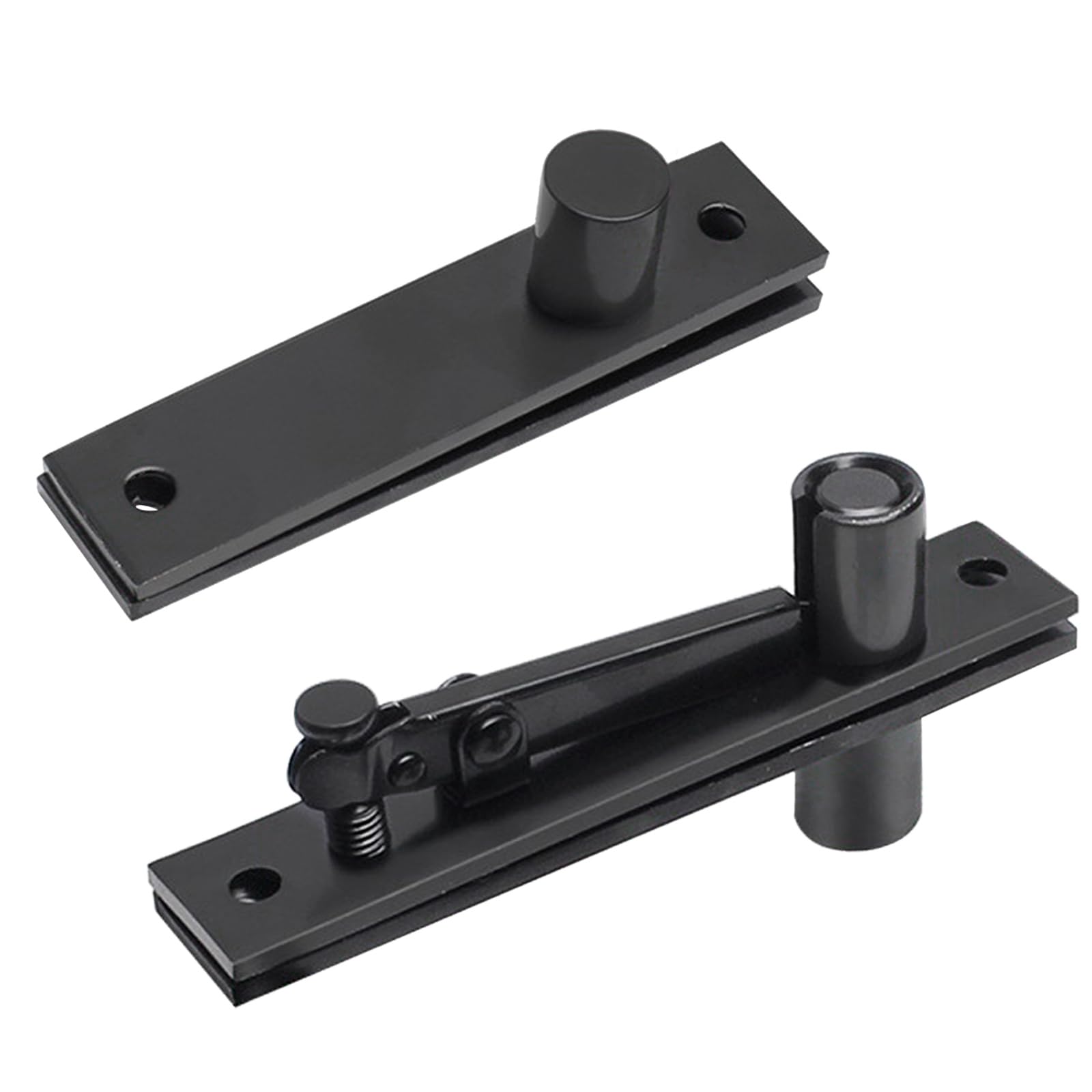 2Pcs Heavy Duty Door Pivots Hinges 360/90 Degree Shafts Stainless Steel Pivots Hinge Invisible Door Hardware Stainless Steel Concealed Hinge