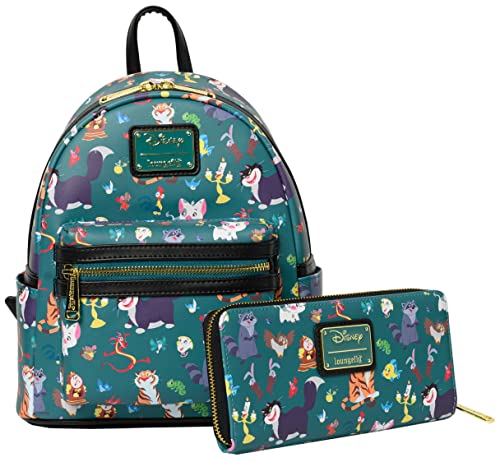 Loungefly Disney Mini Backpack Princess Sidekicks All Over Print Shoulder Bag #TOP6