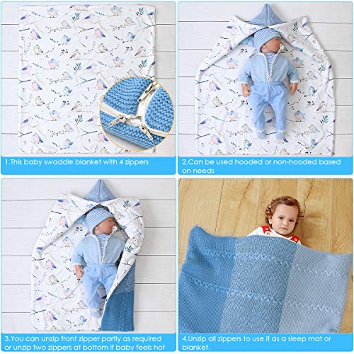Baby Swaddle Blanket Stroller Wrap,Soft Thick Fleece Warm Blanket Newborn Sleeping Bag For 0-12 Month Boys Girls … #TOP2