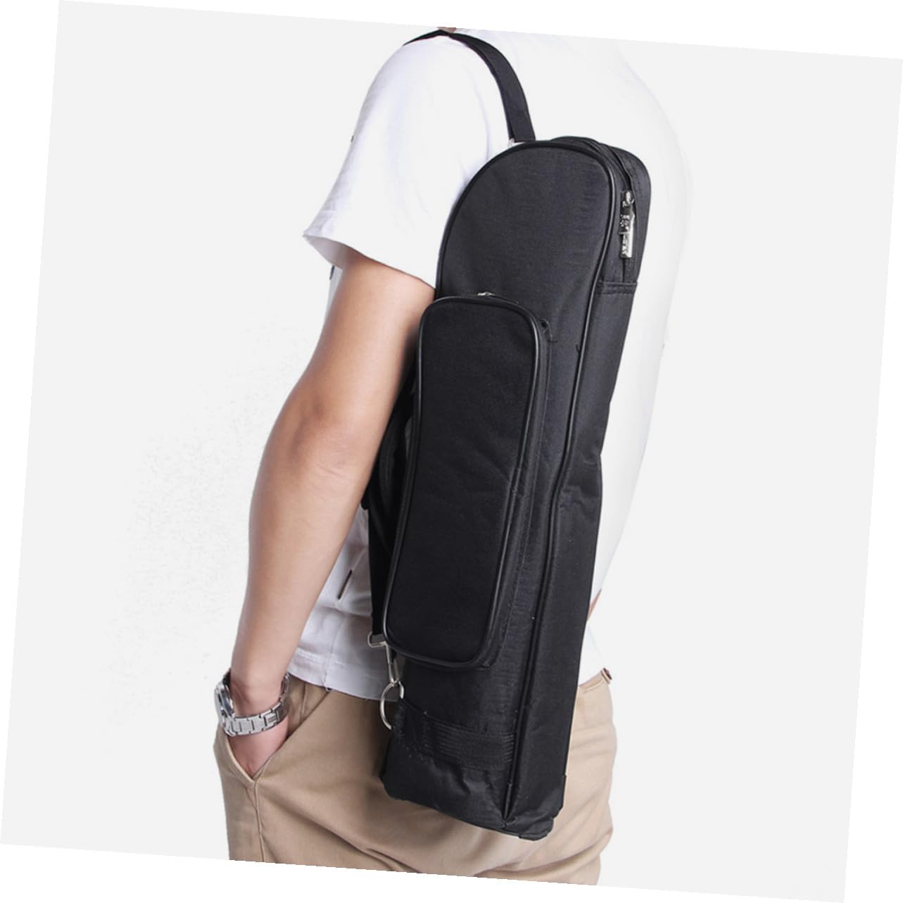 Bolsa Protección para Tela Oxford Trompeta de Compartimentos Separados Correa Hombro y Asas Cómodas para Almacenamiento Organizado del Instrumento