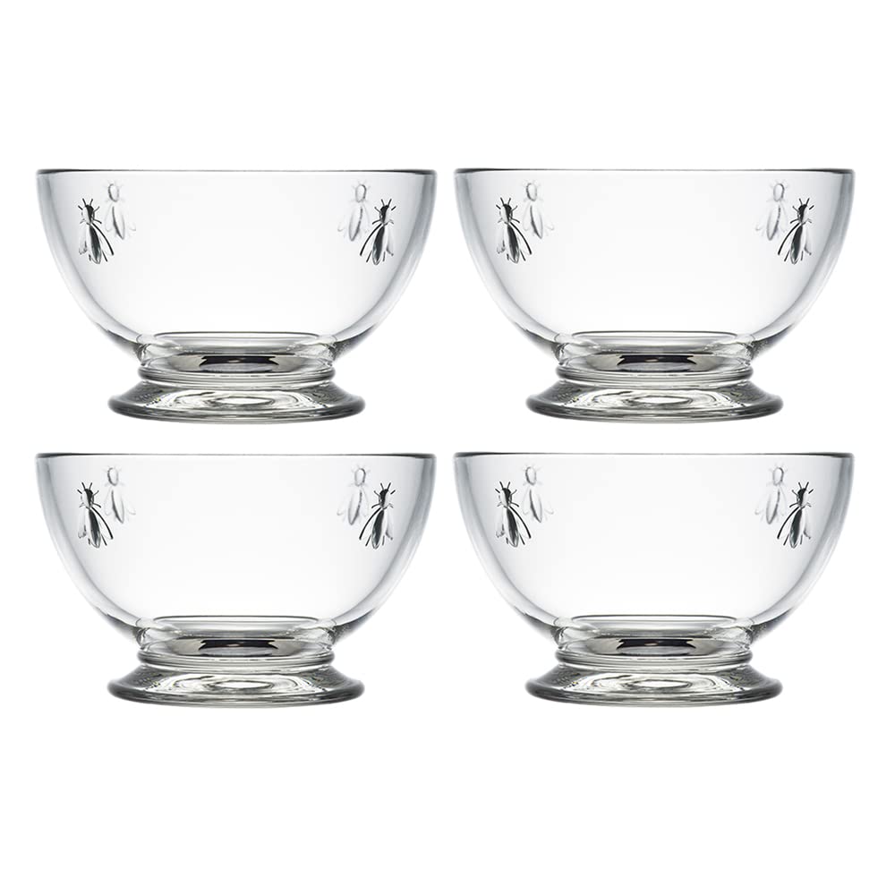 La Rochere Bee Glass Bowl 500ml Set of 4