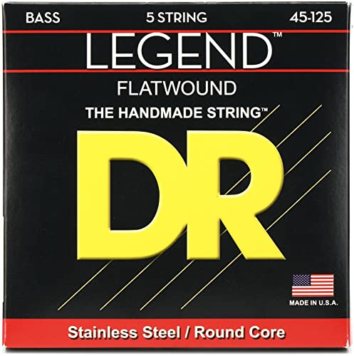 DR Strings LEGEND Flatwound Stainless Steel Bass Strings